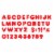 Trend Enterprises TREND 2  Casual Uppercase Ready Letters Red 140 Per Pack 6 Packs (T-432-6) Perspective: back