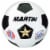 Dick Martin Sports MASSR5W-3 White Soccer Ball Rubber Nylon Wound, Size 5 - 3 Each Perspective: back