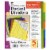 Charles Leonard Inc 5-Tab Index Dividers with Pockert - Assorted Perspective: back