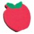 Ashley Productions Dry Erase Magnetic Whiteboard Erasers Apple Pack of 6 (ASH10020-6) Perspective: back