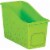 Teacher Created Resources Plastic Book Bin 5.5  x 11.38  x 7.5  Lime Confetti Pack of 3 Perspective: back