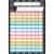 Ashley Productions Smart Poly Dry Erase Incentive Chart With Grommet 13  x 19  B & W Polka Perspective: back