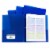 C-Line® Two-Pocket Heavyweight Poly Portfolio Folder with Prongs, Blue, 10 Per Pack, 2 Packs Perspective: back