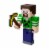 Minecraft Creeper Shirt Steve 3.25 Inch Figure Perspective: back