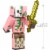 Minecraft Craft-A-Block Zombie Figure Authentic Pixelated Video-Game Character Perspective: back