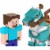 Mattel Minecraft Steve and Armored Horse Figures Perspective: back