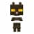 Minecraft Mini Cat Figurine Perspective: back