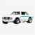 Mattel HKC50 Hot Wheels Premium Car Culture Spettacolare Alfa Romeo Giulia Sprint GTA Perspective: back