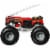 Mattel HNM77 Hot Wheels Monster Trucks Oversized Monster Truck - 5 Alarm Perspective: back