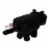 Mattel Minecraft Black Cat Plush Figure Perspective: back