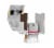 Minecraft Flippin Figs™ Calico Cat British Shorthair Cat Action Figure Perspective: back