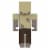 Mattel Minecraft Husk Zombie Action Figure Perspective: back