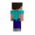 Mattel Minecraft Steve Action Figure Perspective: back