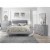 Lexicon Seabright Traditional Wood and Faux Leather Eastern King Bed in Gray Perspective: back
