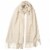 Collection 18 Solid Feather Soft Oblong Scarf - Cream Perspective: back