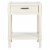 SAFAVIEH Filbert 1-Drawer Accent Table Distressed White Perspective: back