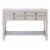 SAFAVIEH Haines 4-Drawer Console Table Greige Perspective: back