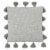 Safavieh Lonelli Pillow - Grey Perspective: back