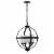 SAFAVIEH Forler 4 Light 17 Inch Pendant | Black | Perspective: back