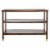 SAFAVIEH Tudor 2-Shelf Console Table Dark Brown / Gold Perspective: back