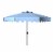 SAFAVIEH Outdoor Collection Venice 9-Foot Umbrella Baby Blue / White Perspective: back