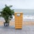 SAFAVIEH Outdoor Collection Mazeli Trash Bin Natural Perspective: back