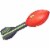 NERF Vortex Aero Howler Foam Football - Red and Black Perspective: back