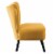 Pemberly Row Velvet Upholstered Accent Chair in Yellow Perspective: back