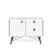 Pemberly Row 1 Door 2 Drawer Sideboard in White Matte & Black Perspective: back