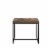 Bowery Hill Square End Table in Weathered Oak and Black Perspective: back