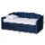Bowery Hill Navy Blue Velvet Twin Size Daybed with Trundle Perspective: back