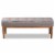 Bowery Hill Grey and Walnut Brown Finished Wood Dining Bench Perspective: back