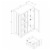 Bowery Hill White Finished Wood 4-Drawer Bathroom Storage Cabinet Perspective: back