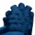 Bowery Hill Navy Blue and Dark Brown Finished Wood 2-Piece Bar Stool Set Perspective: back