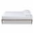 Bowery Hill Full Size Grey Finished Wood Platform Bed Frame Perspective: back