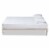 Bowery Hill Full Size White Finished Wood Platform Bed Frame Perspective: back