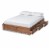 Bowery Hill Full Size Walnut 3-Drawer Storage Bed Frame Perspective: back