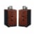 Home Square 3 Drawer Wood Filing Cabinet Set in Classic Cherry (Set of 2) Perspective: back