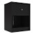Home Square 2 Piece Bedroom Set with 2 One Drawer Nightstands in Black Perspective: back