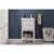 Maklaine 20  Single Sink Vanity in White Perspective: back