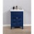 Maklaine 24  Single Sink Vanity in Blue Perspective: back