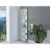 Bowery Hill Linen Mirror Cabinet in White Perspective: back