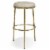 Aerin  3 Piece Set Hammered Brass Backless Bar Stool Perspective: back