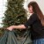 Northlight Large Adjustable Upright Christmas Tree Protective Storage Bag W/ 2 Way Rolling - Perspective: back
