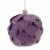 Northlight 7 Purple Flower Glitter Petal Shatterproof Ball Christmas Ornament Perspective: back
