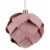 Northlight 5  Pink Flower Glitter Petal Shatterproof Ball Christmas Ornament Perspective: back