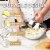Zulay Kitchen Dough Blender and Pastry Cutter - Yellow Perspective: back