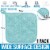 Zulay Kitchen Pot Holder - Quilted Terry Cloth Potholders 7x7 Inch (Aqua Sky) Perspective: back