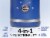 Zulay Kitchen 4 in 1 Automatic Milk Frother For Hot and Cold Milk - Blue Perspective: back