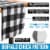 Table Runner Thick Poly Cotton Buffalo Plaid Table Runners (14 x72 ) - Black and White Perspective: back